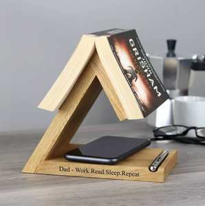 Serre-livres en bois durables et écologiques, élégants et naturels pour les bibliothèques de bureau à domicile. - Product Image 2