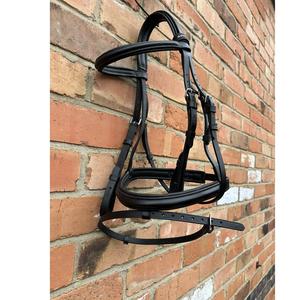 Brida de tamaño Cob negra Brida de cuero sin usar alivio de presión anatómico comodidad acolchada y riendas - Product Image 1