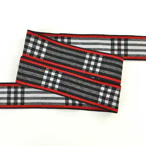 High Quality And Cost Efficiency Fancy Elastic Waistband Jacquard Stretchable Webbing Elastic Trim Band With Customized Size