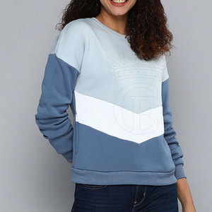 Pakistán Fabricación Color Sólido Mujeres Sudaderas Logotipo Impreso Personalizado Casual Mujeres Sudaderas - Product Image 3