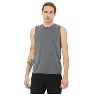 Camisetas sin mangas de algodón para hombre, camisetas sin mangas para entrenamiento de gimnasio de secado rápido, fabricante de camisetas deportivas para culturismo - Product Image 1