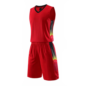 Uniformes de basket-ball en Jersey vierge, uniforme de basket-ball réversible de haute qualité personnalisé - Product Image 2