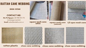 Matériau en rotin brut naturel pour la fabrication de meubles et d'artisanat-canne à mailles ouvertes et noyau en rotin/Ms.Thi - Product Image 4