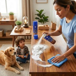 Nettoyant et protecteur pour meubles en bois en spray 450ml pH neutre non toxique - Product Image 4