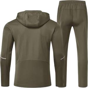 Chándal Jogger personalizable para hombre con tarifa de fábrica con chaqueta con capucha 100% tela transpirable de poliéster con impresión de logotipo personalizado - Product Image 2