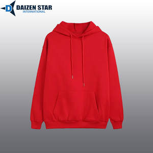 Sweat à capuche d'hiver pour homme en polyester/coton polaire tricoté, écologique, respirant, coupe régulière, décontracté, couleur unie - Product Image 3