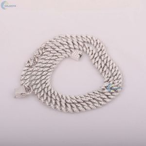 Incoloro Lab Grown Diamond Miami Cadena cubana 16MM Iced Out Cadena de hip hop hecha a medida - Product Image 3