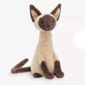Egyptian Siamese <b>Cat</b> Kitten Plush Toy Super Soft PP Cotton Filled Fabric Doll Kids Comfort Gift for Cushion & <b>Sofa</b> - Product Image 6