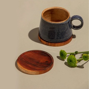 Juego de Posavasos Redondos de Madera Natural Elegante, Posavasos Pulidos, Nuevo Diseño de Lujo, Calidad de Exportación Superior de la India para un Estilo Sofisticado - Product Image 5