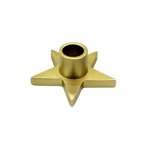 Venta al por mayor a granel increíble diseño de Metal cónico portavelas con acabado dorado para el hogar boda Navidad Decoración de mesa - Product Image 5