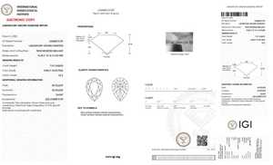 Diamante de Laboratorio de Corte Pera de 6.5 Quilates, Color Rosa Intenso, Certificado IGI, Claridad VS, Diamante Suelto para Joyería - Product Image 2