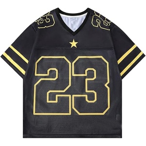 Camisetas de Fútbol Americano Personalizadas para Hombre, Manga Corta de Verano, Tallas Grandes, Transpirables, con Estampado Frontal - Product Image 1