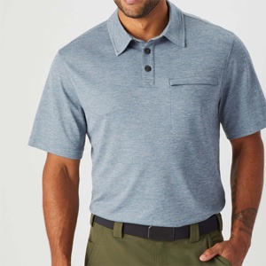 Polo pour homme de haute qualité en gros, 100% coton, uni, manches courtes, coupe ajustée, polo de sport pour garçon, blanc - Product Image 5