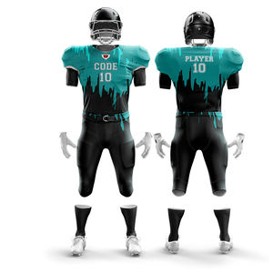 Conjunto de Jersey y pantalones de fútbol americano Premium personalizado de talla grande de manga corta transpirable para un rendimiento óptimo - Product Image 1