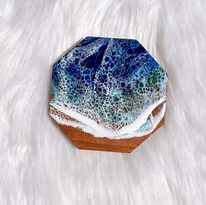 Bois et résine de qualité supérieure Fournisseur de vente à prix d'usine Fabricant personnalisé Impression ronde carrée Sous-verre en liège pour boisson au thé - Product Image 2