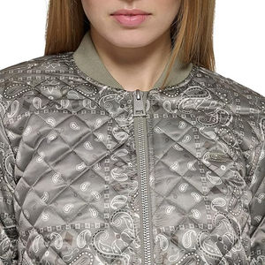 Blouson d'hiver pour femme, nouvelle mode, manches longues, décontracté, fermeture éclair, respirant, chaud, rembourré en coton, tricoté, écologique - Product Image 3