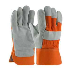 ถุงมือเชื่อมหนังวัวคุณภาพสูง ป้องกันไฟฟ้าสถิต แห้งเร็ว พร้อมปลอกนิรภัยบริเวณฝ่ามือ อุปกรณ์ป้องกันส่วนบุคคล ป้องกันมือและแขน - Product Image 6