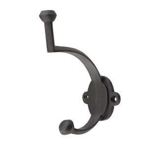 4 <b>Hooks</b> <b>Black</b> Cast Iron Wall <b>Hooks</b> Mounted Coat <b>Hook</b> for Home Farmhouse Coats Bags Hats Towels Use - Product Image 6