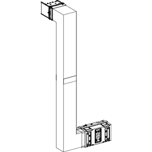 Raccordo per condotti barriera antincendio Schneider Electric KSA1000DMBL41F Canalis-Multiple-Upward Then Right-Segment B M-TO-M - Product Image 1