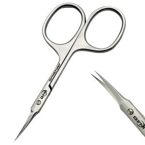 Tijeras para Cutículas de Alta Calidad, 4 Pulgadas, Acero Inoxidable, Punta Fina, para Manicura y Pedicura, Recortador de Cutículas, Herramienta de Precisión para el Cuidado de las Uñas - Product Image 5