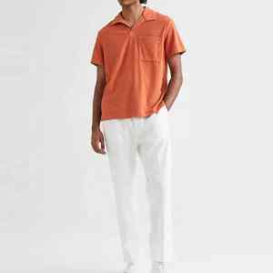 Polo de sublimación de poliéster para hombre, control de humedad, secado rápido, tela transpirable, directo de fábrica, producción personalizada oem odm - Product Image 3