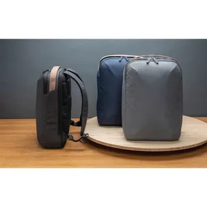 Sac à dos pour ordinateur portable 15,6 pouces, durable et luxueux, design bicolore avec gadgets haut de gamme pour les promotions - Product Image 4