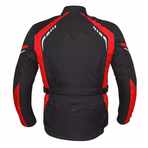 Chaqueta Cordura de moto roja y negra para hombre con protección blindada CE Touring a prueba de viento chaqueta textil Cordura de motocicleta de verano - Product Image 5
