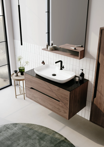 Elegante mueble de baño con cajón Galia y lavabo pequeño - Product Image 5