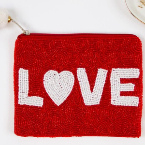 Monedero con cuentas de nombre personalizado para niñas, material de lona de estilo clave hecho a mano con cierre de cremallera, patrón de embalaje pequeño - Product Image 2