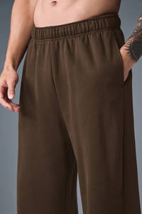 High Quality Espresso Straight Leg Unisex Jogger Terry <b>Fleece</b> Soft Touch Fabric 100% Cotton Men Sweatpants Men's Pants & <b>Trouser</b> - Product Image 4