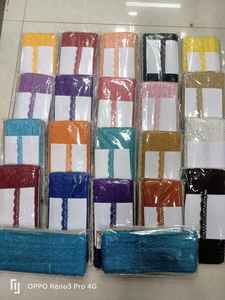 Ribete de encaje de organza de poliéster ecológico con lentejuelas, ofertas al por mayor con color personalizado - Product Image 4