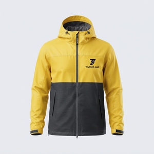 Custom Logo Best Quality Plus Size Winter Waterproof Breathable Men's Windbreaker <b>Jacket</b> Quick Dry Solid Colors Lightweight - Product Image 4