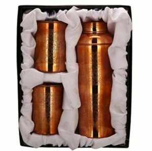 Botella de Agua de Cobre, Botella de Cobre para Beber Agua de Alta Calidad de la India - Product Image 1