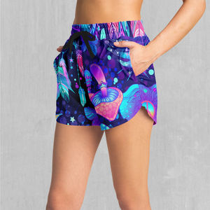 Customized Best Price Sublimation Printed Breathable Women Casual Wear <b>Shorts</b> <b>Low</b> MOQ Sublimation 6 inch inseam Mesh <b>Shorts</b> - Product Image 3
