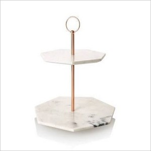 Artículos para hoteles, exhibición de pasteles de mármol, soporte de madera para postres, bandeja Circular de mármol Natural, soporte para Pastel de Bodas, soporte para pastel de forma redonda - Product Image 4
