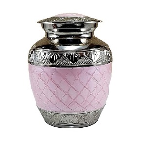 Urnes funéraires en laiton de haute qualité et uniques avec gravure urnes funéraires en métal fini de couleur or et rose pour cendres humaines - Product Image 6