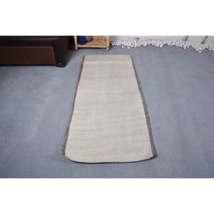 พรมขนสัตว์สีเบจคลาสสิกที่ทันสมัย5.5x2.2ฟุตดีไซน์แบบปะต่อลายนามธรรมสำหรับบ้านห้องนั่งเล่นวัยรุ่นห้องนอนน้ำยาง - Product Image 1