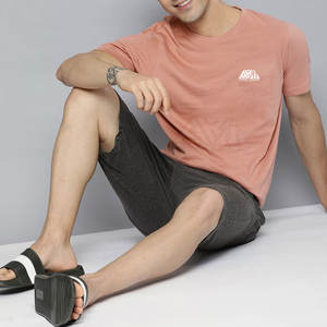 Ensemble T-shirt et short pour homme, décontracté, uni, écologique, vente en gros, vêtements de sport, polyester/coton, manches longues - Product Image 3