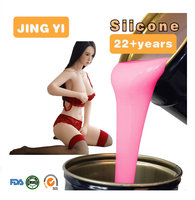 Nuevo estilo de silicona líquida Platinum para moldeo, silicona RTV de grado alimenticio, caucho de silicona de curado por adición, silicona de tipo adicional para hacer dildos