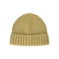 Gorro de Punto Liso a la Moda, Gorro de Invierno de Lana Gruesa y Cálida para Deportes al Aire Libre, Gorro con Logotipo Personalizado, Gorro Bordado Jacquard