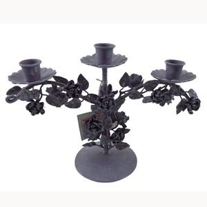 Portavelas de aluminio antiguo, pátina gris para candelabro navideño, pilar de vela asequible a granel hecho a mano - Product Image 2