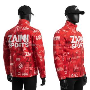 <b>Men</b> Premium Softshell <b>Jacket</b> Polyester Spandex Breathable Red Color Sublimation Custom Logo softshell <b>Jacket</b> for man - Product Image 5
