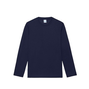 Venta al por mayor de alta calidad Camiseta de manga larga 100% algodón logotipo personalizado pesado hombres impresión camiseta para hombres algodón Regular Fit - Product Image 6