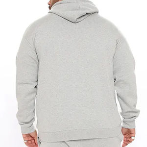 Survêtement pour homme de haute qualité en coton mélangé 400 g/m², surdimensionné, à capuche, avec logo personnalisé - Vente en gros d'usine pour survêtement pour homme - Product Image 4