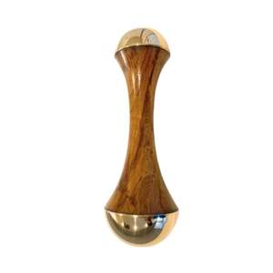 Masajeador facial de madera Kansa moderno, herramienta de masaje Kansa Ayurvédica de doble cara pulida, varita de madera Kansa para el cuidado de la piel de China - Product Image 1