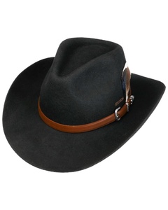 Customizable Western Wide Brim Wool Designer Wool Winter Men Woman Wool Felt Fedora Pro Cowboy Cowgirl Hat with Custom logo - Product Image 2