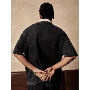 Camisetas de Alta Calidad Personalizables, Estilo Nuevo, 280 g/m², 100 % Algodón, Diseño de Copo de Nieve, Estilo Urbano, Manga Corta, Holgadas, Vintage, Lavadas - Product Image 2