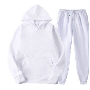Conjuntos de Ropa Casual de Invierno para Hombre Joven, Tejido Grueso de 490g de Secado Rápido, 100% Algodón, Sudadera con Capucha y Pantalones, Talla XL - Product Image 1