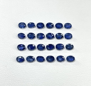 High Quality Natural Blue Sapphire Heated Oval <b>Cut</b> Calibration Size 3x4mm Royal Blue Color Loose Gemstone for Making Jewellery - Product Image 1