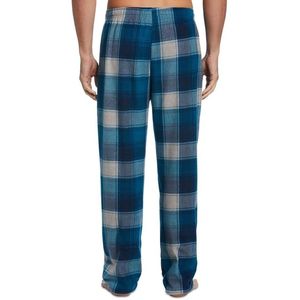 Perry Ellis Portfolio - Set pigiama da uomo in flanella casual natalizio, pantaloni e vestaglia in seta a quadri Heather, abbigliamento invernale per la casa, blu, taglia L - Product Image 2